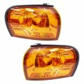 Performance Crystal Amber Corner Lights Lamps W E-mark For 1992-2000 Subaru Impreza Gc8 Cc8a 