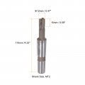 Uxcell Square Nose End Mill 12mm Cutting Dia P35 Tungsten Carbide Tip 3 Straight Flutes Milling Cutter With Mt2 Morse Taper