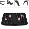 4pcs 7inch Internal External Bent Straight Snap Circlip Pliers Tool For Vehicle Machinery Industry Mechanical Tools Garage 