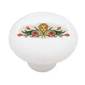 Cherubs Roses Decorative High Gloss Ceramic Drawer Knob 