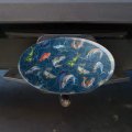 Salt Water Game Fish Fishing Ocean Compass Oval Tow Trailer Hitch Cover Plug Insert