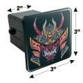 Samurai Warrior Japanese Demon Oni Mask Tow Trailer Hitch Cover Plug Insert