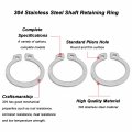 Othim 304 Stainless Steel External Circlip Snap Retaining Clip Ring 35-47mm For Automobiles Electrical And Bearings 5 Pcs 40mm