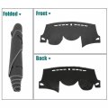 X Autohaux Car Dashboard Cover Gray Polyester Non-slip Mat Protector Carpet Sun Proof For Hyundai Avante Elantra 2012 2013 2014