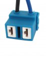 Uxcell 2pcs Dc 12v H7 Headlight Plastic Socket Connector Universal For Auto