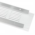 Uxcell Air Vent 400mmx80mm Ventilation Grille Aluminum Alloy Louvered Grill Cover 2pcs