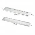 Uxcell Air Vent 400mmx80mm Ventilation Grille Aluminum Alloy Louvered Grill Cover 2pcs