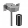 1 4 Shank T Slot Router Bit 2 Cutting Depth With To Collet Adapter Carbide Tipped Wood Milling Cutter 