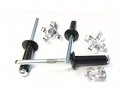 Racer S Speed Shop Flat Black 3 16 Rivet Small Head Exploding Banana Peel Aluminum Pop Rivets 250 Pack 