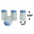 Nerdy Moon Pi Moonpie Tire Rim Wheel Aluminum Valve Stem Caps