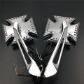 Smt-black Custom Led Turn Siganl Integrated Mirror Compatible With Kawasaki Suzuki Yamaha B00rudw5m6