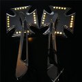 Smt-black Custom Led Turn Siganl Integrated Mirror Compatible With Kawasaki Suzuki Yamaha B00rudw5m6