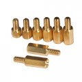 Kovnovi M2xl 3mm 5 M3 M4xl 6mm Hex Brass Spacing Screws Threaded Pillar Pcb Computer Motherboard Standoff Spacer Color 14mm