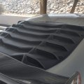 Hecasa Rear Window Louver Sun Shade Cover Compatible With 2009-2019 Nissan 370z Coupe