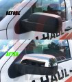 Sizver Chrome Door Mirror Cover For 2015-2018 Gmc Sierra 2500 3500 Top Half
