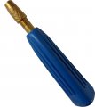 Toolusa 4mm Easy Grip Brass Pin Vise Ergonomic 3-sided Handle Textured Head 4 25 10 8 Cm Length Blue Red Assortment 