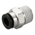 Baomain 1 4 Pt Male Thread 6mm Push In Joint Pneumatic Connector Quick Fittings 15pcs