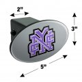 City College Of New York Secondary Logo Oval Tow Hitch Cover Trailer Plug Insert 2