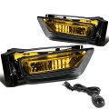 Auto Dynasty Fog Lights Assembly For 2013-2015 Honda Accord 4-door Sedan Front Bumper Driving Lamps With Switch And Bulbs