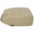 Hecasa Seat Cover Compatible With 2008 2009 2010 Ford Super Duty F250 F350 F450 F550 Lariat Driver Bottom Replacement Camel Tan
