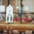 Satco S4197 20 Watt 300 Lumens T3 Halogen Gy6 35 Base 12 Volt Clear Light Bulb Dimmable 5 Pack