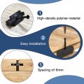 Hidden Fasteners Deck Fastener Clip 250 Pieces Universal Nylon T Clips With Preloaded Stainless Steel Screws And Square Drive