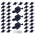 Lpet 250pcs Hidden Fasteners Deck Fastener Clip Universal Nylon Clipsing Preloaded T For Installing Composite Deck Boards 