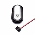 6 In Oval Sealed Waterproof Stop Turn Tail Light With Grommet And Right Angle Plug Kit For Recreational Vehicles Lum-stn1r Red