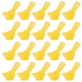 20pcs Inside Corner Trowel 4 Inch Drywall Tool Plastic Knife For Spackling Wallpaper Yellow 