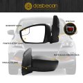 Dasbecan 3pins Driver Left Side Mirror Assembly For 2013-2016 Ford Escape S With Power Adjustment Glass Manual Folding