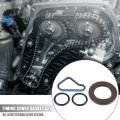 Uxcell 1 Set Timing Cover Gasket Replacement No 53021226aa 53021313aa For Dodge Ram Jeep Black