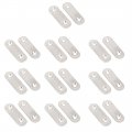 Uxcell 50mmx16mmx2mm Flat Repair Joining Brace Mending Fixing Plate 20pcs