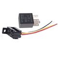E Support Car Relay 12v 30a Spst 4pin Socket Pack Of 5 
