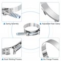 Uxcell T-bolt Hose Clamps 2pcs Working Range 63-71mm 201 Stainless Steel Bolt Intake Intercooler Fo Clamp Tube