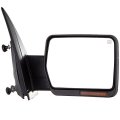 Right Side Towing Mirror Replacement For 2007 To 2014 Ford F-150 Series Truck Pickup Power Adjusted Heated With Turn Signal 