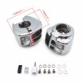 Htt Chrome Switch Housings Cover For 2009-2013 H-d Dyna Sportsters Softail V-rod Touring