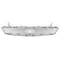 Fo1200432 Factory Style Front Bumper Grill Grille Assembly Compatible With Ford Focus 2005-2007 Painted Black Grey