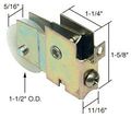 Sliding Glass Door Roller With 1 5 In Nylon Wheel 11 16 Wide Housing For Starlite And Master Model D1511 