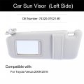 X Autohaux Front Left Driver Side Car Sun Visor With Mirror 74320-0t021-b1 For Toyota Venza 2009-2016