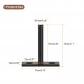 Uxcell 4pcs Floating Shelf Bracket 3 Inch Wall Mounting Blind Support Hidden For Wood Shelves Black