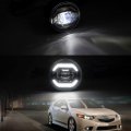Nslumo Led Fog Lamp Assembly Replacement For 2012-2014 Acura-tl 2011-2014 Tsx Xenon White Halo Drl Driving Lamps 12v 10w Light 