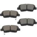 Rear D1313 Ceramic 4pcs W Hardware Disc Brake Pad Set 
