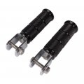 Ncy Ruckus Footpegs For Footrest Kit Black Set Of 2 With Adjustable Bracket 