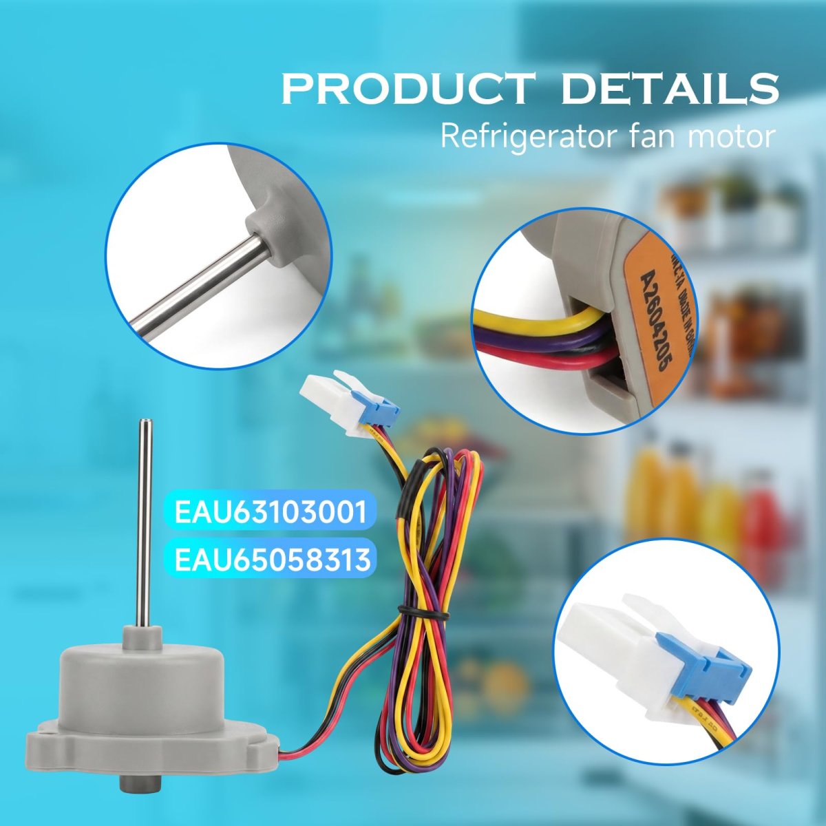 Ps12080240 Refrigerator Evaporator Fan Motor For Lg Kenmore Freezer Replace 795 68039218 Ltcs20020s Part Eau63103001