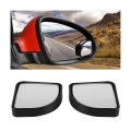 Auceli Blind Spot Mirror For Car Adjustable 360a Wide Angle Side Rear View 2pcs Fan Shape Hd Glass Convex Mirrors Abs Rearview 