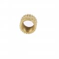 Uxcell A16041800ux0636 M5 X 5mm 0 8mm Pitch Brass Knurled Threaded Round Insert Embedded Nuts 200pcs