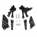 Tcmt Motorcycle Driver Footpegs Bracket Kit Fit For Kawasaki Ninja Zx10r Zx 10r 2004-2005 Sand Black