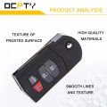 Ocpty 1 X Flip Key Entry Remote Control Fob Transmitter Replacement For 2005-2015 Mazda 3 6 Mx-5 Miata Cx-7 Cx-9 Rx-8 2 5