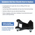 X Autohaux 1 Pair Rear Leaf Spring Shackle Kit 22820716 For Gmc Sierra Chevy Silverado 1500 1999-2013 2500hd 2001-2004 Yukon Xl