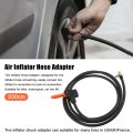 200cm Flexible Copper Rubber Tube Tire Valve Connect Pipe Air Chuck Compressor Pump Extension Hose For Car Motorbike Bike Quick